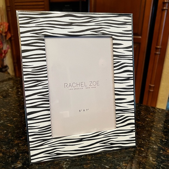 Rachel Zoe Accents Nwt Zebra Print Picture Frame By Rachel Zoe
